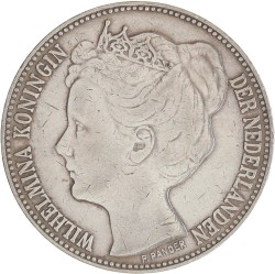 2½ gulden. Wilhelmina. 1898. Zeer Fraai.