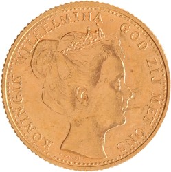 10 Gulden. Wilhemina. 1898. Prachtig -.