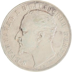 Bulgaria. Kingdom. Ferdinand I. 5 Leva. 1894.