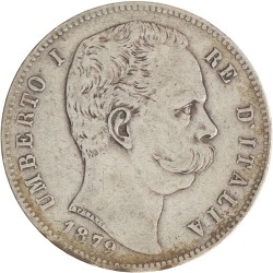 Italy. Kingdom. Umberto I. 5 Lire. 1979.