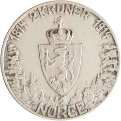 Norway. Kingdom. Haakon VII. 2 Kroner - Mor Norge. 1914.