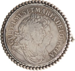 Great Britain. William III and Maria Stuart. Crown. 1691 TERTIO.