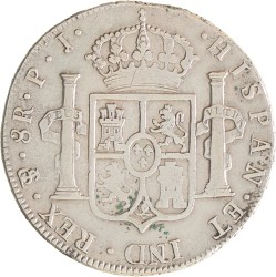 Bolivia. Spanish colony. Charles IV. 8 Reales. 1806 PTS PJ.