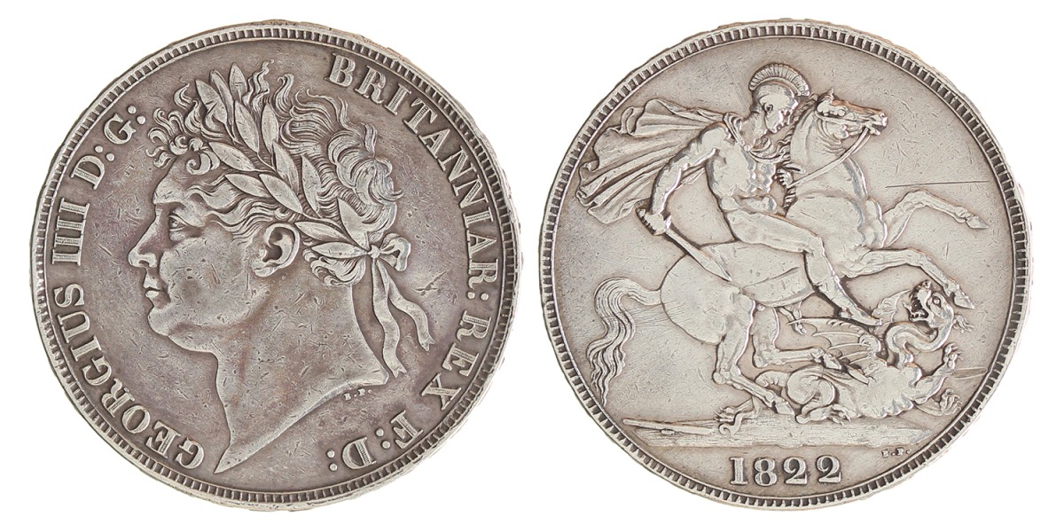 Great Britain. George IV. Crown. 1822.