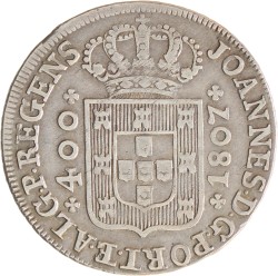 Brazil. Portugese colony. Joao I. 400 Reis. 1807.