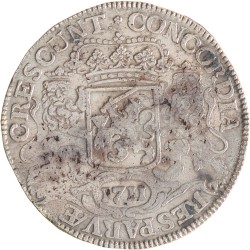 Dukaton of zilveren rijder. Utrecht. 1711. Zeer Fraai.