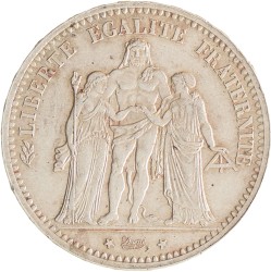 France. Third republic. 5 Francs. 1873 A.
