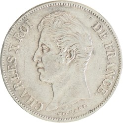 France. Second kingdom. Charles X. 5 Francs. 1827 W.