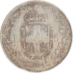 Italy. Kingdom. Umberto I. 5 Lire. 1879.