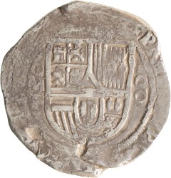Mexico. Spanish Colony. Philips III. Cob of 8 Reales. No date (1598 - 1621)Mo F.