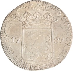 Zilveren dukaat. Zeeland. 1787. Fraai / Zeer Fraai.