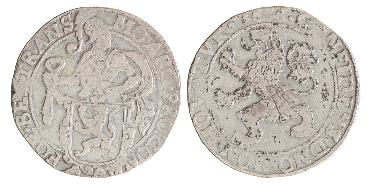 Leeuwendaalder. Overijssel. 1660. Fraai / Zeer Fraai.