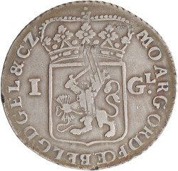 1 Gulden. Gelderland. 1764. Zeer Fraai.
