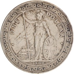 Great Britain. Edward VII. Trade dollar. 1902.