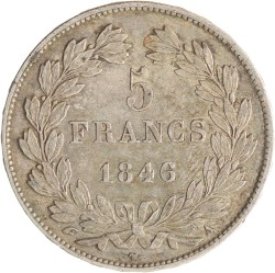 France. Second kingdom. Louis Philippe I. 5 Francs. 1846 A.