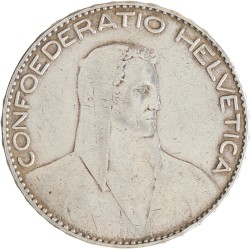 Switzerland. 5 Francs. 1922 B.