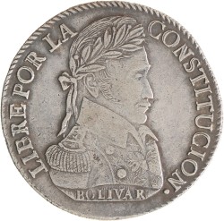 Bolivia. Republic. 8 Soles. 1839 LR.