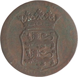Duit - Hybride. V.O.C. (West-Friesland). Z.j.. Fraai / Zeer Fraai.