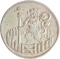 Duit. Afslag in zilver. Holland. 1752. Zeer Fraai / Prachtig.