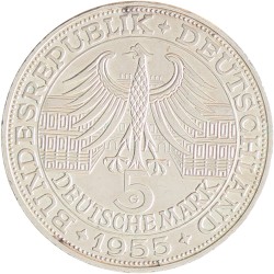 Germany. BRD. 5 Mark - Ludwich Wilhelm Markgraf von Baden. 1955.