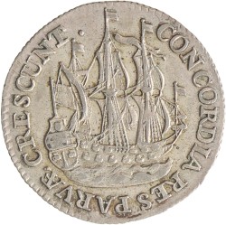 Scheepjesschelling van 6 stuiver. Utrecht. 1788. Zeer Fraai / Prachtig.