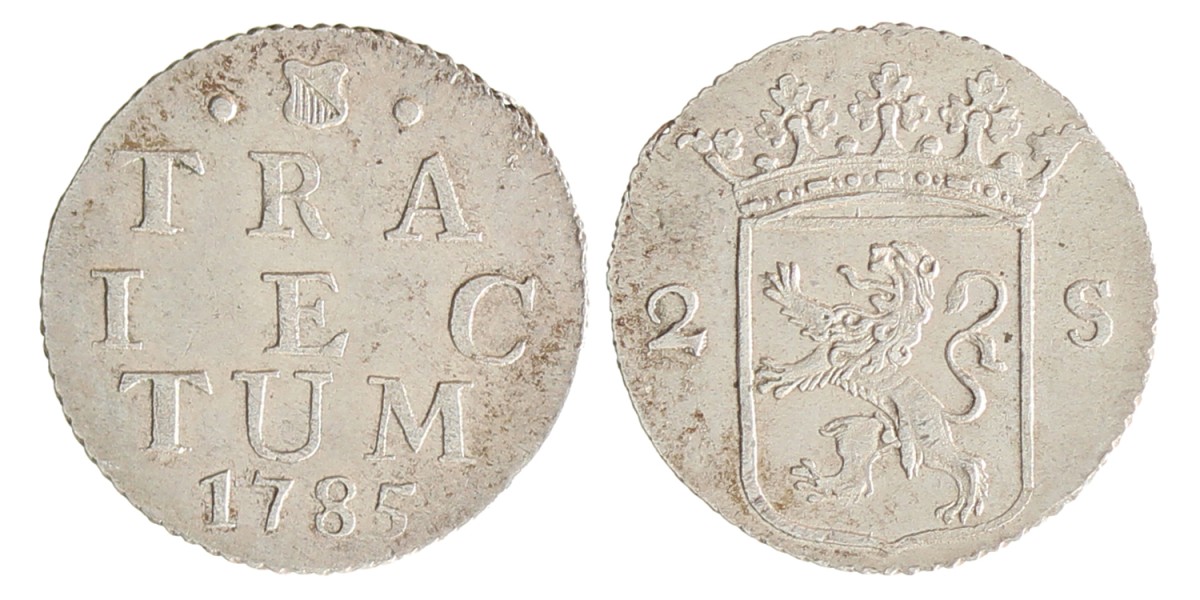 Dubbele wapenstuiver. Utrecht. 1785. UNC.