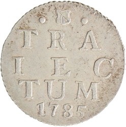 Dubbele wapenstuiver. Utrecht. 1785. UNC.