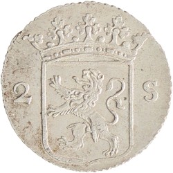 Dubbele wapenstuiver. Utrecht. 1785. UNC.