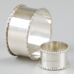 Servetring & vingerdoekring zilver.