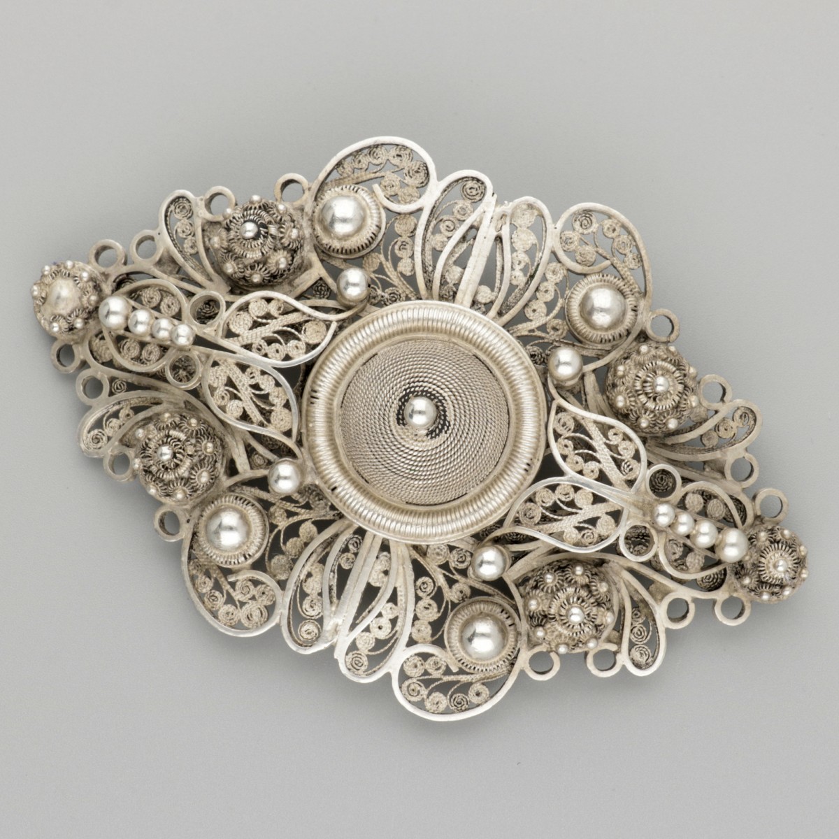 Gesp zilver.