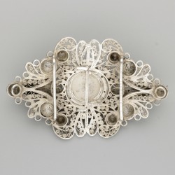 Gesp zilver.
