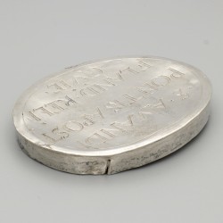 Relikwiedeksel Sint-Amandus van Maastricht zilver.