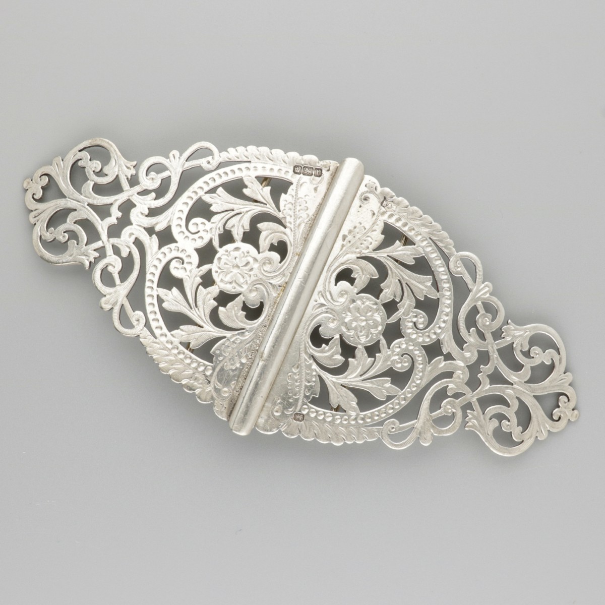 Gesp zilver.