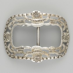 2-delig lot gespen zilver.