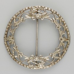2-delig lot gespen zilver.