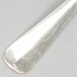 6-delige set lepels Haags lofje zilver.
