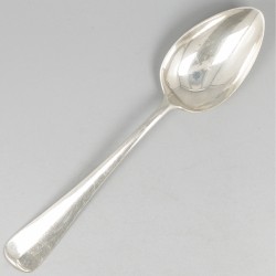 6-delige set lepels Haags lofje zilver.