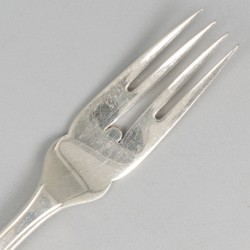 12-delige set visbestek zilver.