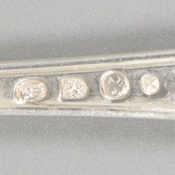 12-delige set visbestek zilver.