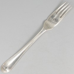12-delige set visbestek zilver.