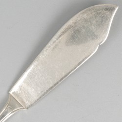 12-delige set visbestek zilver.