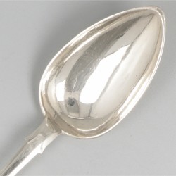 6-delige set dinerlepels zilver.