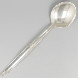 6-delige set dinerlepels ''model Jeunesse'' zilver.