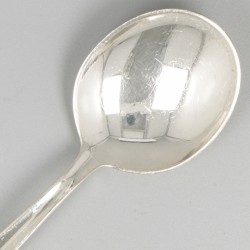 6-delige set ontbijtlepels ''model Jeunesse'' zilver.