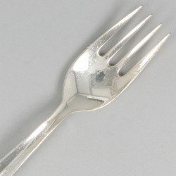 6-delige set dinervorken ''model Jeunesse'' zilver.
