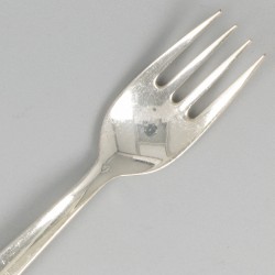 6-delige set dinervorken ''model Jeunesse'' zilver.