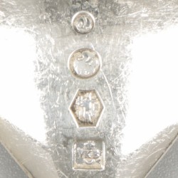 6-delige set dinervorken ''model Jeunesse'' zilver.