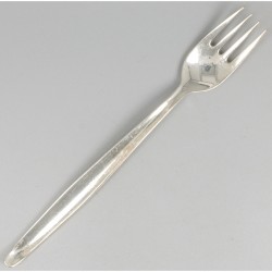 6-delige set dinervorken ''model Jeunesse'' zilver.