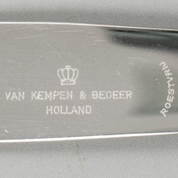 6-delige set dinermessen ''model Jeunesse'' zilver.