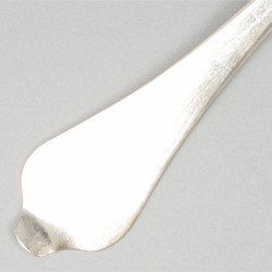 Lepel & vork (Rotterdam, Louis de Haan 1742-1781 & Douwe Eysma 1753-1796) zilver.